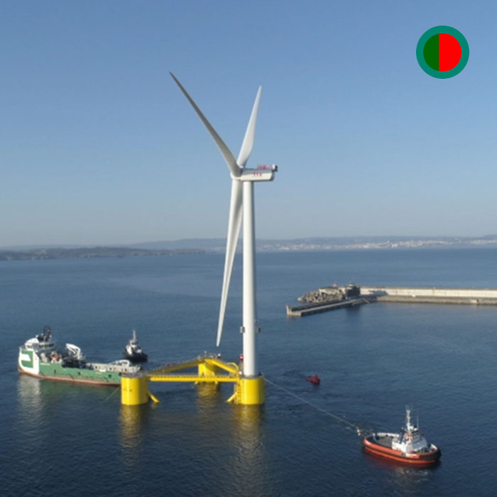 Cimentaciones flotantes: OW, Parque Windfloat Atlantic